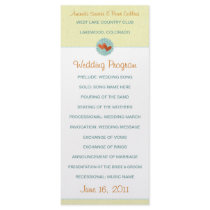 Two Hearts Wedding Programs rack cards