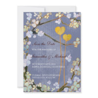 Two Hearts Wedding Save the Date Invitations invitation