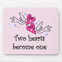 Two Hearts Wedding Tshirts and Gifts mousepads by weddingsareus Two Hearts Wedding Tshirts and Gifts mousepads