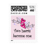 Two Hearts Wedding Tshirts and Gifts Stamps