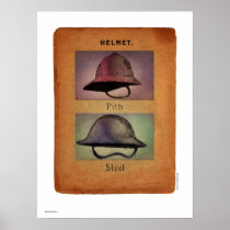 Two Helmets Posters
