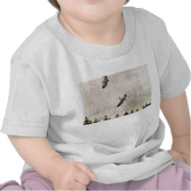 Two Herons Flying Photo Tees