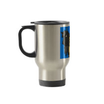 Two horses and a sausage man, mug