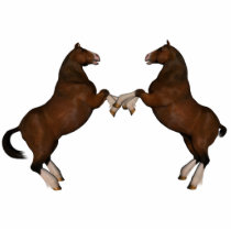 Two horses photo sculptures by lageodesign Two horses photo sculptures