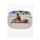 Two Hot Japanese Sexy Girls Sunbathing not Nude Post Cards