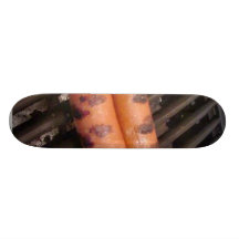 Two Hotdogs Grilling Skate Board Deck
