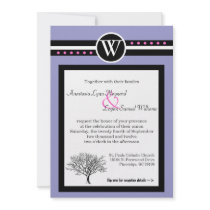 TWO IN ONE WEDDING CEREMONY & RECEPTION INVITATION