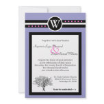 TWO IN ONE WEDDING CEREMONY &amp; RECEPTION INVITATION