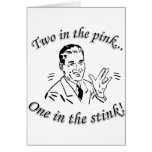 "Two in the Pink, One in the Stink" SHOCKER cards