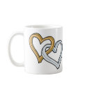 TWO INTERTWINED HEARTS mugs by FamilyFunTees TWO INTERTWINED HEARTS mugs
