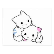 Two Kittens Postcard