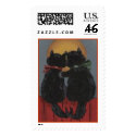 Two Kitties in Love postage