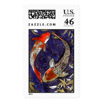 two koi stamp