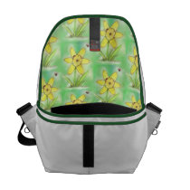 "Two Ladies and a Daff" Messenger Bag rickshaw messenger bags