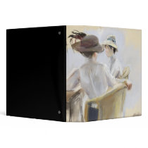 Two Ladies by the Water Vinyl Binders