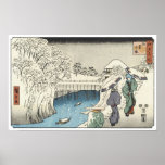 Two Ladies Conversing, Hiroshige, 1853 posters