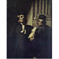 Two Lawyers,  By Honoré Daumier Photo Cutouts