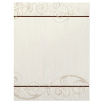 Two Layered Wedding Cake Business Cream Stationery Customized Letterhead