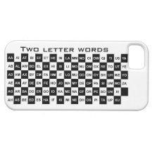 two letter words in black and white iPhone 5 cases