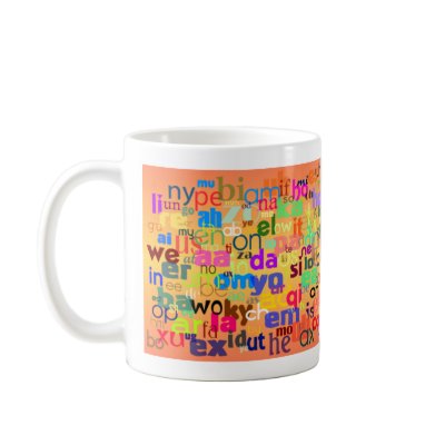 Two Letter Words mug by