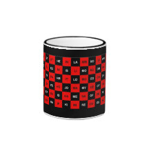 two letter words red and black US version Mug