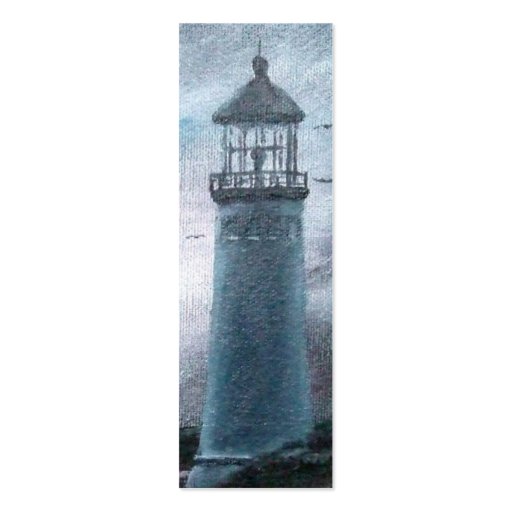 Two Lighthouses Bookmark Business Card