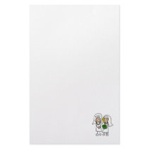 Two Little Brides Stationery Paper