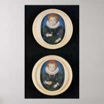 Two Little girls, 1590 Print
