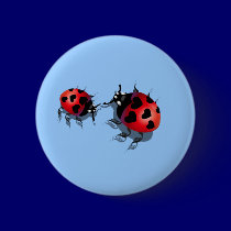 Two Little Ladybugs Magnet buttons