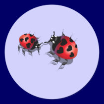 Two Little Ladybugs Stickers stickers