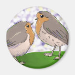 Two Little Robin Read Breast magnet