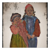 Two Little Sisters 1906 Invitations