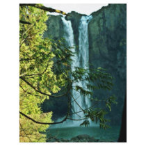 Two Long Waterfalls Flowing Together Flyer