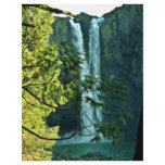 Two Long Waterfalls Flowing Together flyers