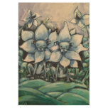 Two Lovable Flowers Wood Poster