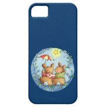 Two Love Rabbits iPod 5 Case Mate iPhone 5 Cases