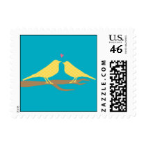 Two Lovebirds Stamp