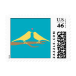 Two Lovebirds postage
