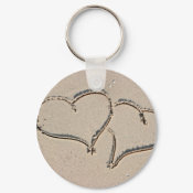 Two loving hearts keychain