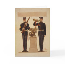 Two Marines Greeting Card by geobloom Two Marines Greeting Card