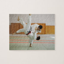 Two Men Competing in a Judo Match 3 Jigsaw Puzzles