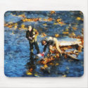 Two Men Fishing mousepad