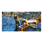 Two Men Fishing Custom Photo Card