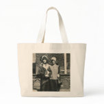 Two men in drag out on the town bag