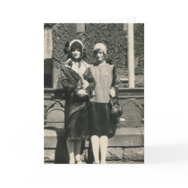 Two men in drag out on the town card