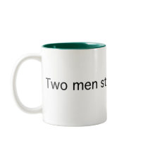 Two Men in Silence mugs by puzzledgear Two Men in Silence mugs