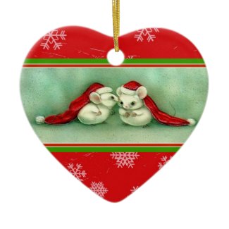 Two Mice have a Christmas Secret Ornament