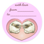 Two mice kissing sticker