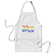 Two Moms Better (rainbow) Aprons