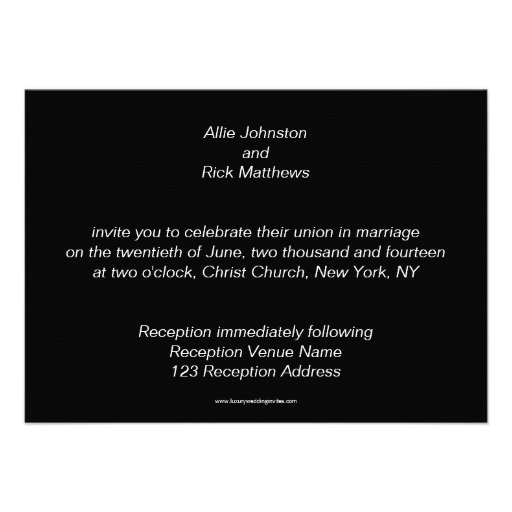 Two Monograms Photo Wedding Invitations